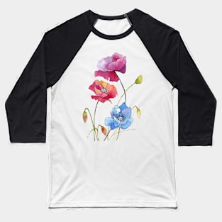 Colorful flowers 2 Baseball T-Shirt